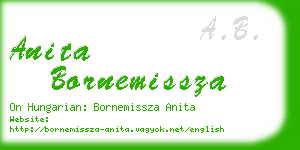 anita bornemissza business card